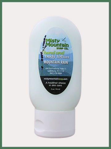 Lotion - Misty Mountain Soap Company Mountain Rain Scent 2oz