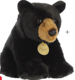 Stuffed Bear - Aurora® - Miyoni® - 9" Black Bear