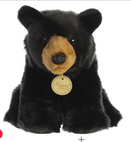 Stuffed Bear - Aurora® - Miyoni® - 9" Black Bear